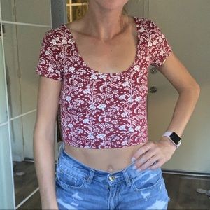 Forever 21 Scoop Neck Crop Top